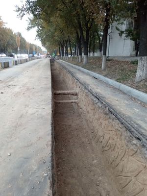 Траншея ковлаш хизмати, копка траншеи