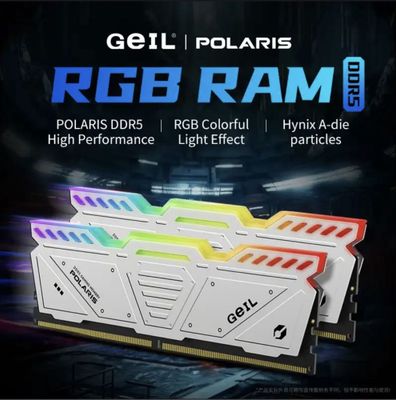 Оперативка Память GelL Polaris 32 ГБ DDR5 RGB RAM 32 Gb 6400 MHZ