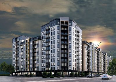 2-комнатная квартира в Бектемирском районе, черновая отделка
