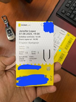 Jennifer Lopez konsertiga bilet
