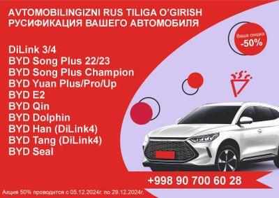 Русификация электромобилей BYD,LIXANG,ZEEKR