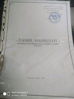 Firma sotiladi. firma nomida 7.16 ga yeri bilan