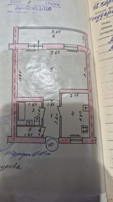 Срочно продается квартира Однокомнатная