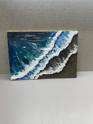 3D картина на деревянном холсте