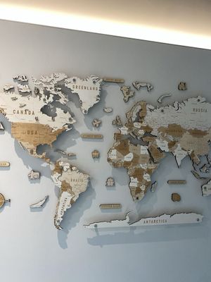 Уникальная карта мира , созданная восхищать