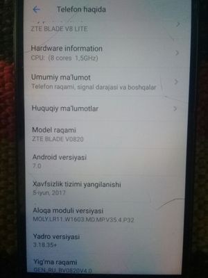 Zte Blade V8 LITE