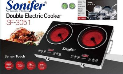 Двойная электрическая плита Sonifer SF-3051 (Power: 1800W+1800W)