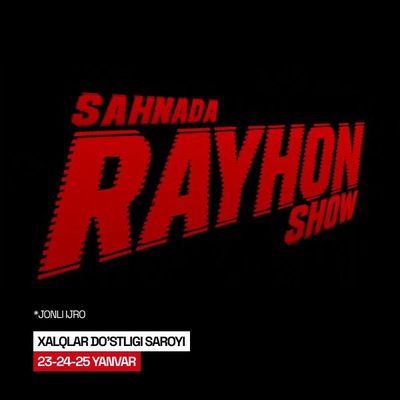 Raynon konsert 23 24 25 yanvar