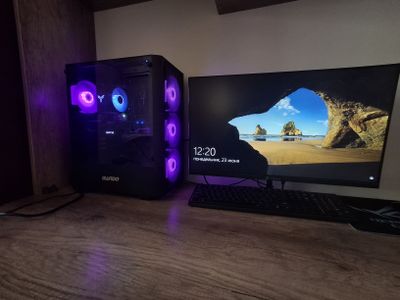 Продается игровой компьютер с монитором, есть вариант обменом на ноут