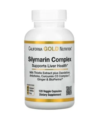 California, Силимарин для здоровья печени, 120 капсул.