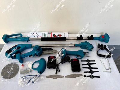 сучкорез газонокосилка пила высоторез 4в1 комплект