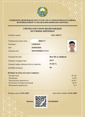 Rus tilidan kurs