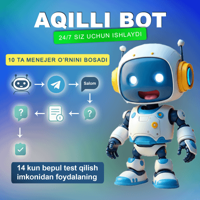24/7 mijozlarga xizmat: chatbot bilan kuchaytiring