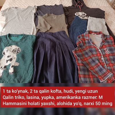kiyimlar m razmer hammasi 50 ming