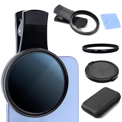 Byudjetli CPL filtr — sifatli surat va video uchun 67 mm + chexol