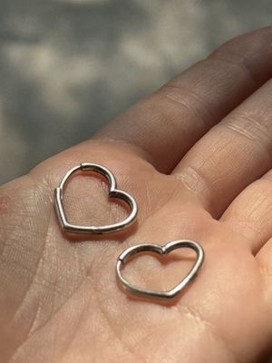 Серьги Пандора сердечки