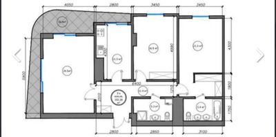 Инфинити Продается квартира 105м2 Коробка Infinity Садык азимова Ц-1