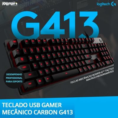 Русская Раскладка! Logitech G413 Механическая Клавиатура свитчи ROMER