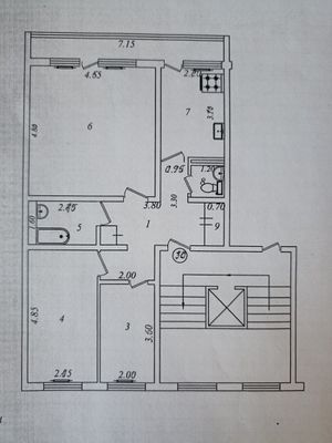 Продам квартиру 3/2/9 Юнус-Абад 11 квартал