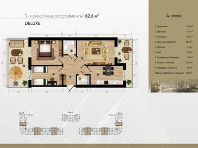 Sergili Residence 3-х комнатная новостройка