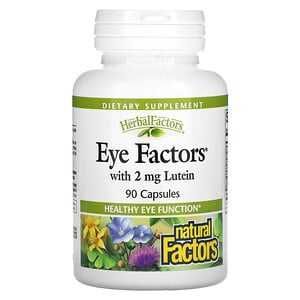 Витамины для глаз. Natural Factors, Eye Factors с 2 мг лютеина