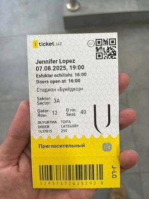 Bilet jenifer lopez