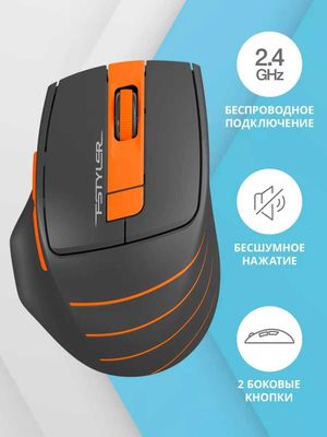 Мышь беспроводная A4Tech FG30S ORANGE – Оригинал, Гарантия, Доставка!