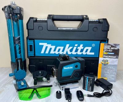 Лазерный уровень Makita 4 D Bluetooth +колонка 360