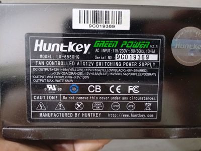 Блок питания HUNTKEY GREEN POWER 550W, гарантия