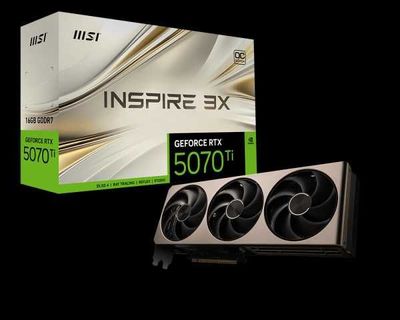 Видеокарта MSI GeForce RTX 5070 Ti INSPIRE 3X OC