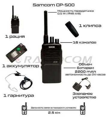 Рация Samcom CP-500