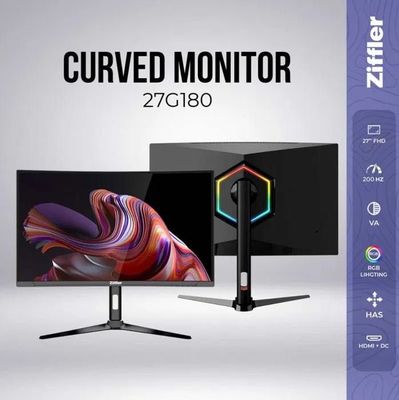(Почти Новые) игровые мониторы - Ziffler 27G180 27" Curved 200Hz