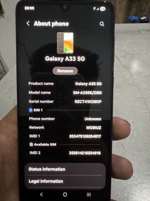 Samsung A33 ideal
