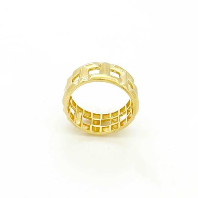 Золотое кольцо "Sculptural Etude" в стиле David Yurman
