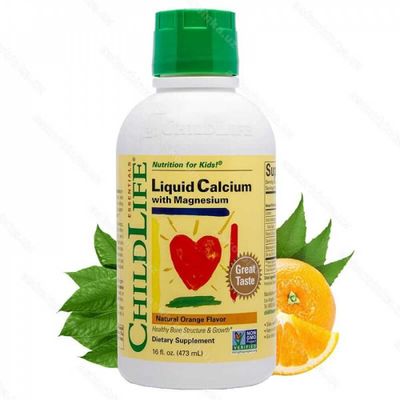 ChildLife Essentials, Liquid Calcium, Жидкий кальций с магнием, 474 мл