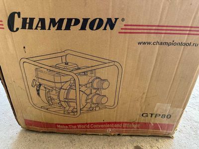 Продаю Бензиновую мотопомпу CHAMPION GTP80! Куплен в России!