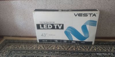 Led tv телевизор 43 см почти новый состояние идеальное