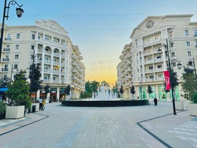 Tashkent City Boulevard 3/4/7 коробка 90м2 вид на фонтан