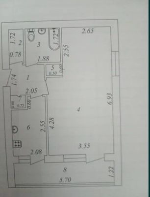 Срочно! Квартира на Новомосковская -Экскаваторный 1в2/3/4 общ пл 45м