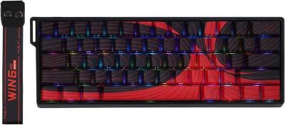 AULA Win60HE Max – Black + Red edition magnit keyboard
