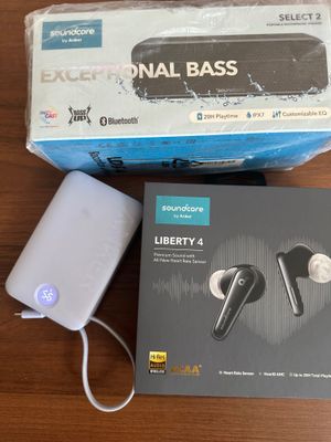Soundcore Earbuds and Speaker brand New condition