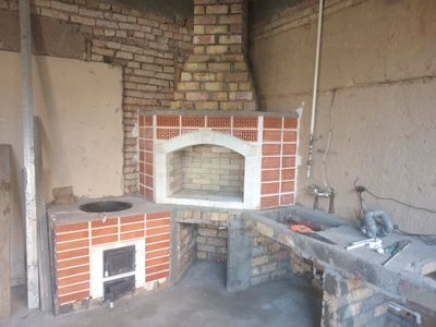 Строим летние кухни под ключ. Ёзги ошхона керамическая.