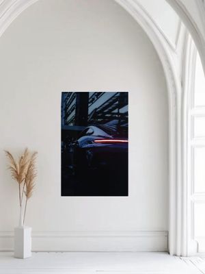 Led poster в стиле Porsche