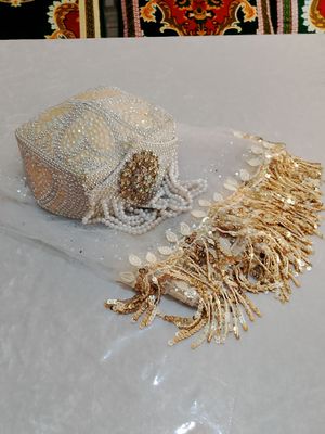 kelinlar uchun doʻppi bilan salom sari