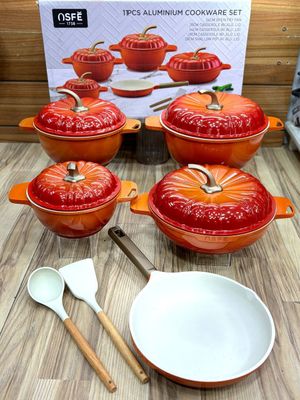 Nabor 9 pcs qozon, jarovnik, skovorodka