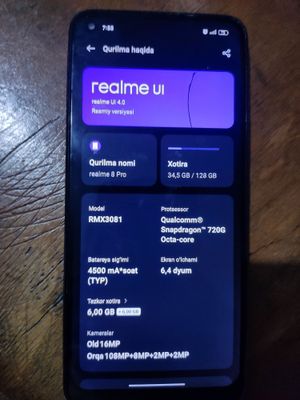 Realme 8 pro 128 gb