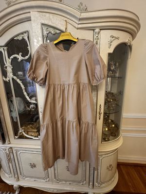 Стильное Хб миди платье Zara