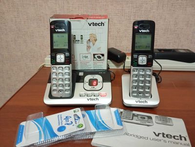 Продам радиотелефон VTECH две трубки на один телефонный номер.