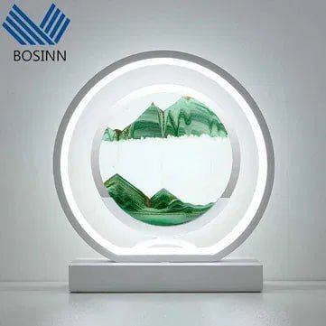 Светильник Ночник с Цветным Песком