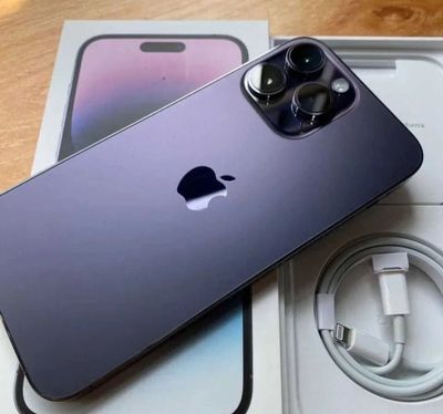 Iphone 14Pro Max LL/A Esm 128GB Purple 89Yom Ideal Tel Sotiladi.!